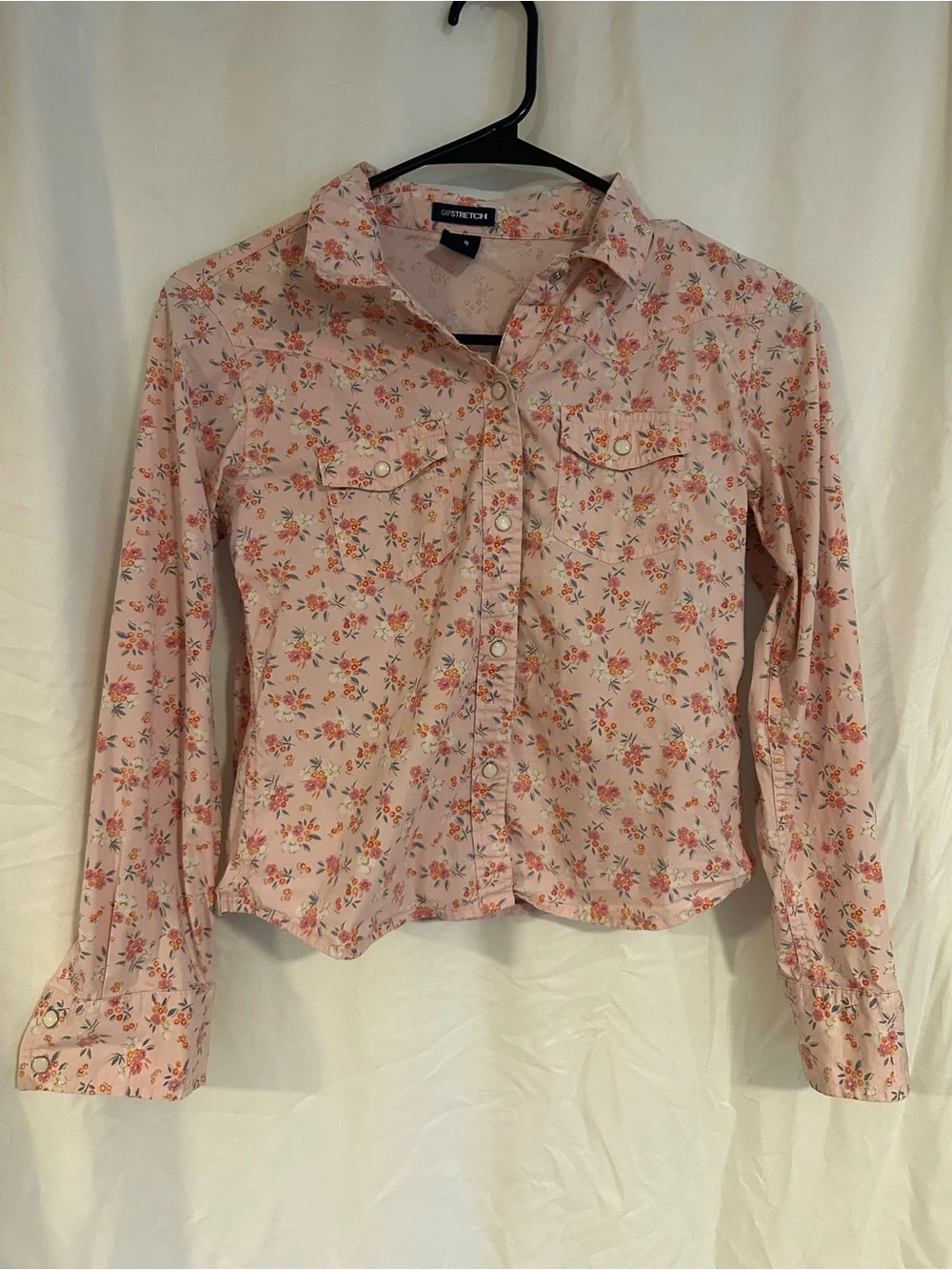 GAP Pink Floral Button-Down Shirt